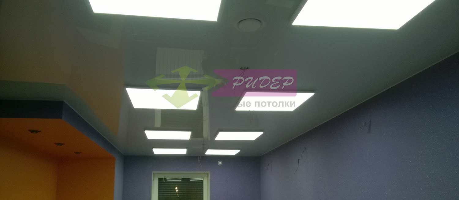 Светильники в натяжных потолках в Калининграде по ул. Саперная